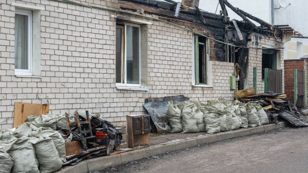 Professional Emergency Fire Cleanup technician working in Crystal Beach, FL